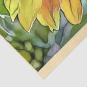 Modern Art Big Sunflower Collection Seidenpapier (Ausschnitt)