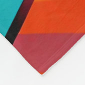Modern Art Bright Bold Abstrakte Muster Fleecedecke (Ecke)