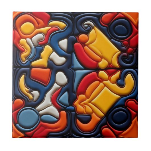 Modern Art Ceramic Tile Fliese (Vorderseite)