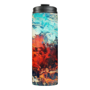 Modern art. Colorful contemporary artwork. Color s Thermosbecher