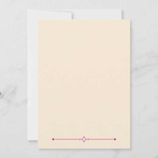 Modern Art Deco 50 and Fabulous Birthday Einladung (Rückseite)