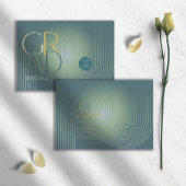 Modern Art Deco Geometric Abschluss Green ID906