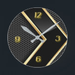 Modern art deco runde wanduhr<br><div class="desc">Great and high quality design. You will love it like others. Be free to use this design for other product you like or to add text. Thank you.</div>