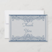 Modern Art Deco Vielen Dank Karten (Rückseite)