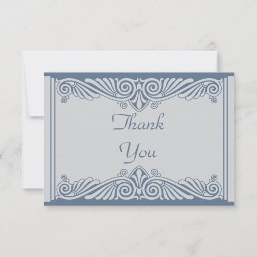 Modern Art Deco Vielen Dank Karten (Rückseite)