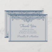 Modern Art Deco Vielen Dank Karten (Vorne/Hinten)