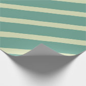 Modern Art Diagonal Streifen Meer grün Geschenkpapier (Ecke)