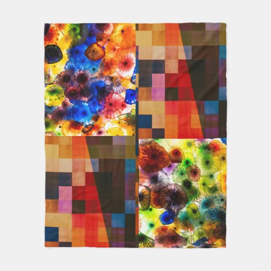 Modern Art Fusion Fleecedecke (Vorderseite)