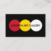 Modern Art Gallery Theme Business Cards Visitenkarte (Vorderseite)