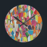 Modern Art Geometric Deco Multi-color Runde Wanduhr<br><div class="desc">This design is perfect for anyone and everyone! 
Get hold of this artistic pattern for unique clothes and décor.</div>