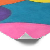 Modern Art gestanzt Glas Poppy Poster Print (Ecke)