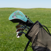 Modern Art Happy Colorful Wildblumen + Individuell Golf Headcover (In SItu)