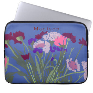 Modern Art Happy Colorful Wildblumen + Individuell Laptopschutzhülle
