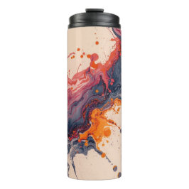 Modern Art Ink Run Thermal Tumbler Thermosbecher