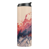 Modern Art Ink Run Thermal Tumbler Thermosbecher (Nach links gedreht)