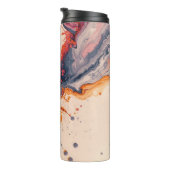Modern Art Ink Run Thermal Tumbler Thermosbecher (Nach rechts gedreht)