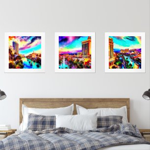 Modern Art Las Vegas Bilderwand Sets