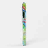 Modern Art Malerei expressive Green and Blue Colo Case-Mate iPhone Hülle (Hinten/Rechts)