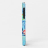 Modern Art Malerei expressive Green and Blue Colo Case-Mate iPhone Hülle (Hinten/Links)