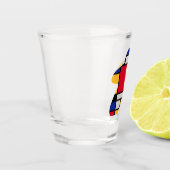 Modern Art Meeple Shot Glass Schnapsglas (Links)