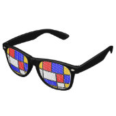 Modern Art Mondrian Sonnenbrille (Schrägansicht)