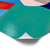 Modern Art Picasso Style Frau Poster (Ecke)