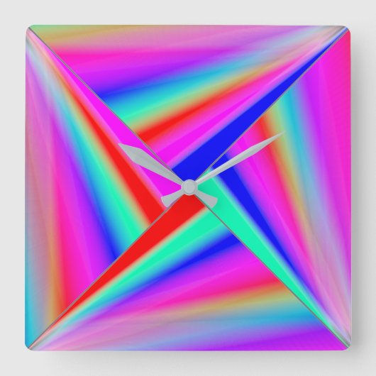 Modern art quadratische wanduhr (Vorderseite)