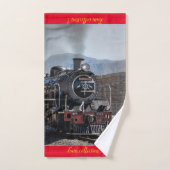 Modern Art Train Picture Family Badhandtuch Set (Handtuch)