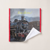 Modern Art Train Picture Family Badhandtuch Set (Waschlappen)