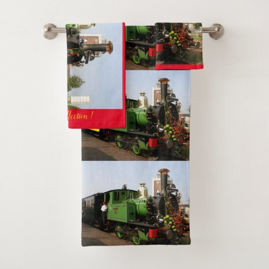 Modern Art Train Picture Family Badhandtuch Set (Insitu)