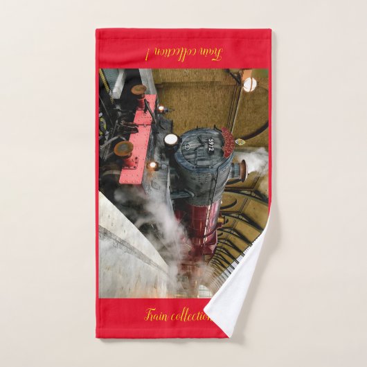 Modern Art Train Picture Family Badhandtuch Set (Handtuch)