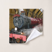 Modern Art Train Picture Family Badhandtuch Set (Waschlappen)
