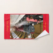 Modern Art Train Picture Family Badhandtuch Set (Handtuch)