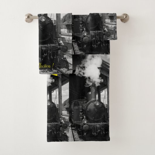 Modern Art Train Picture Family Badhandtuch Set (Insitu)