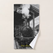 Modern Art Train Picture Family Badhandtuch Set (Handtuch)
