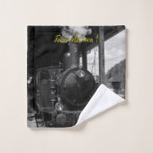 Modern Art Train Picture Family Badhandtuch Set (Waschlappen)