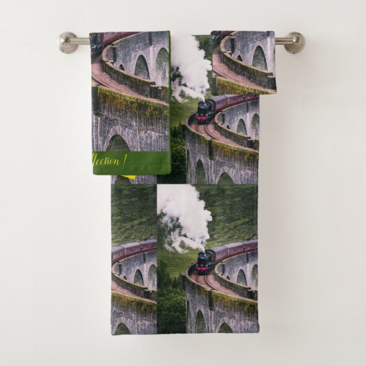 Modern Art Train Picture Family Beliebtes Bad Badhandtuch Set (Insitu)