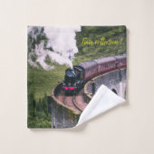 Modern Art Train Picture Family Beliebtes Bad Badhandtuch Set (Waschlappen)