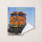 Modern Art Train Picture Family Beliebtes Bad Badhandtuch Set (Waschlappen)