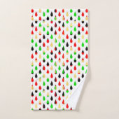 Modern Art Water Drops Teardrop Pattern Towel Set (Handtuch)