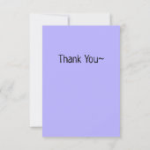 Modern Art Watercolor Frau Vielen Dank Karten (Rückseite)