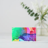 Modern Artist Gallery Square Logo mit Ihrem Bild Visitenkarte (Stehend Vorderseite)