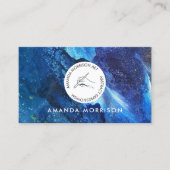 Modern Artist Painter Circle Hand Logo Visitenkarte (Vorderseite)