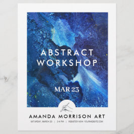 Modern Artist Painter Hand Logo Flyer