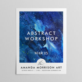 Modern Artist Painter Hand Logo Poster