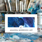 Modern Artist Painter Hand Logo Visitenkarte