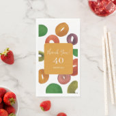 Modern Artistic Autumn Colorful Pattern Birthday Serviette (Beispiel)