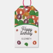 Modern Artistic Autumn Colorful Pattern Geschenkanhänger (Vorderseite)