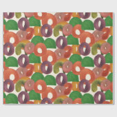 Modern Artistic Autumn Colorful Pattern Geschenkpapier (Flach)