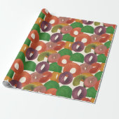 Modern Artistic Autumn Colorful Pattern Geschenkpapier (Ungerollt)
